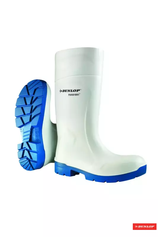 Dunlop LAARS PUROFORT MULTIGRIP WIT/BLAUW S4 CI 1 Dunlop LAARS PUROFORT MULTIGRIP WIT/BLAUW S4 CI